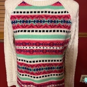 Talbots Women's Multicolor Patterned Sweater